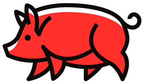 Red pig icon.